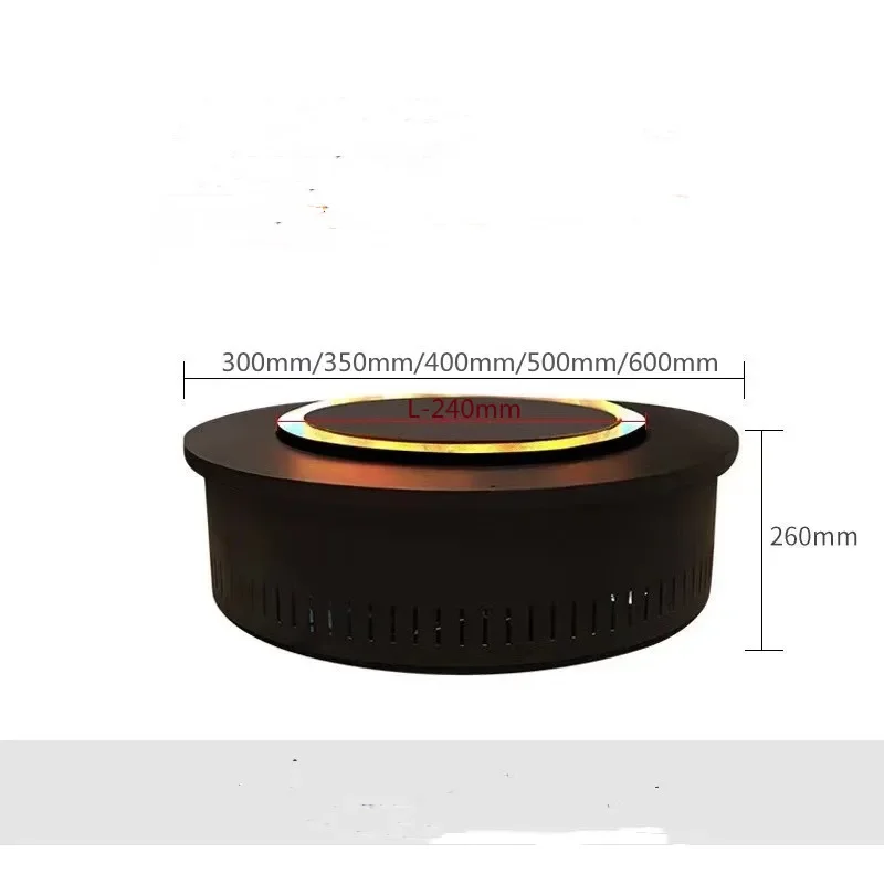 Smart Home 3D Atomized Fireplace with LED Colorful Flame Smart Humidifying Fireplace with Remote Control Auto Shut-Off Timer