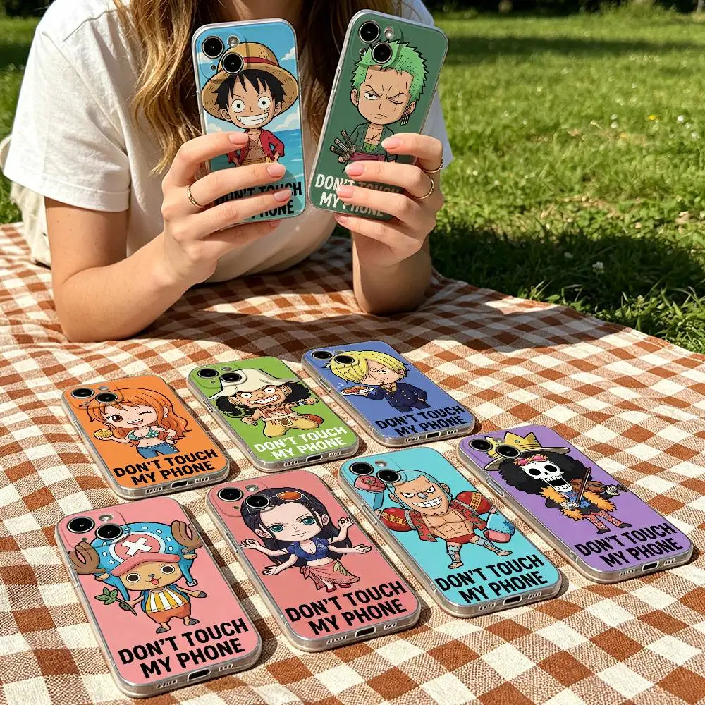 ONE PIECE FUNY LUFFY ZORO Ultra Clear TPU Case Slim Shockproof Cover For iPhone 17 16 15 14 13 12 11 Pro Max Plus Mini