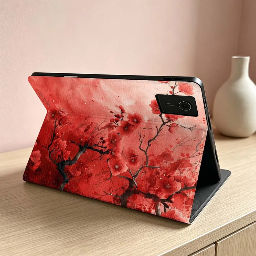 Red Plum Blossom For Lenovo Xiaoxin Lenovo Tab Pad Pro Plus K11 P12 M10 Legion Y900 Y700 Inch Tablet Case Soft