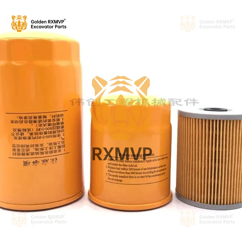 For Liugong CLG lg908d engine oil diesel grid air filter, hydraulic inlet and return oil pilot filter, excavator accessories