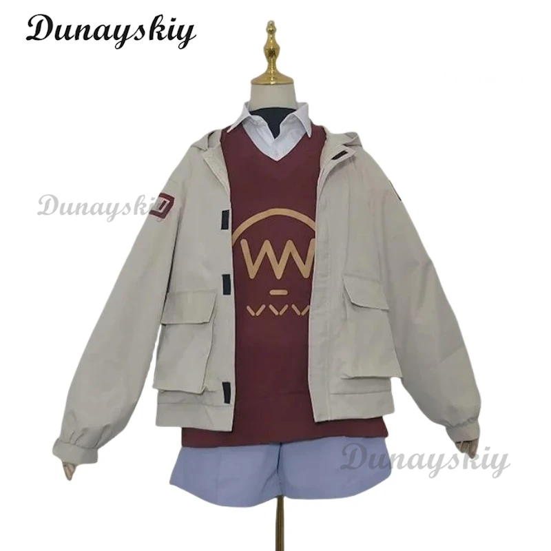 لعبة الأزرق الأرشيف كونوري ماكي تأثيري حلي شعر مستعار هالو تأثيري البدلة هالوين زي حفلة أنيمي الملابس حسب الطلب