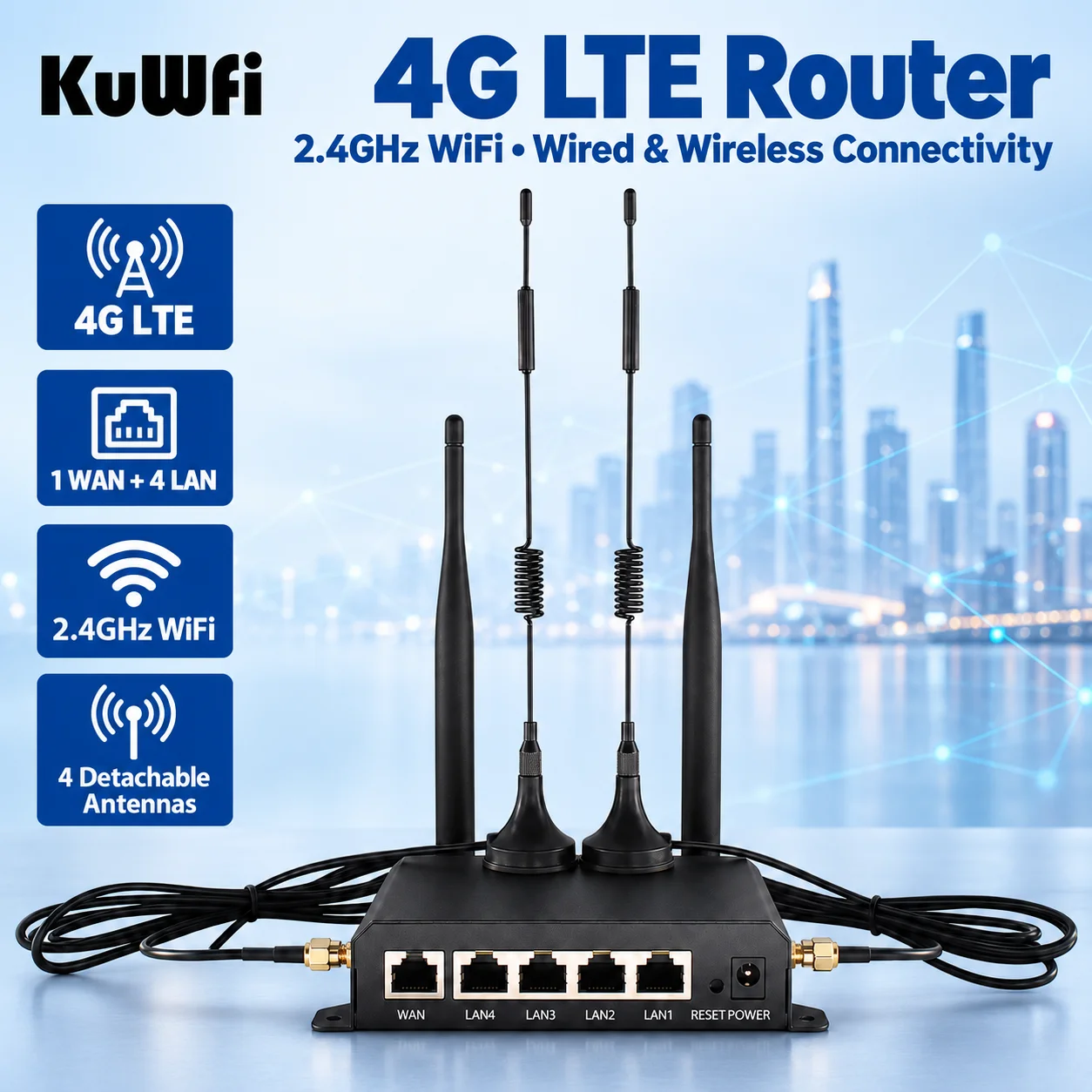 Antenna 2.4Ghz - KuWFi 4G LTE Router 2.4G WiFi
