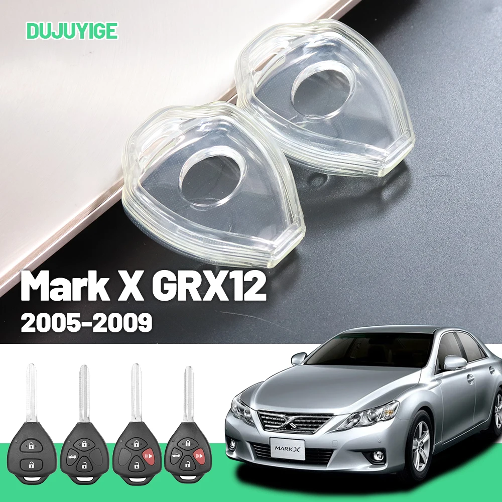 

Clear TPU Car Key Case For Toyota Mark X GRX12 2005-2009 Key Fob Cover Protector Shell Auto Accessories 2006 2007 2008
