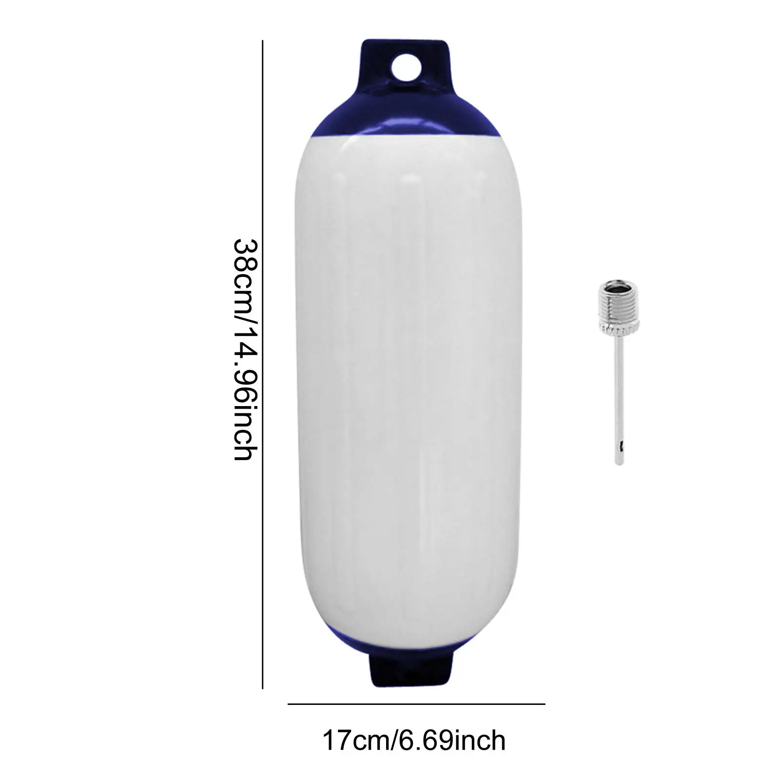 Marine Inflatable Boat Fender Blue White PVC Bumper for Deck Cabin Nautical Accessories Protection