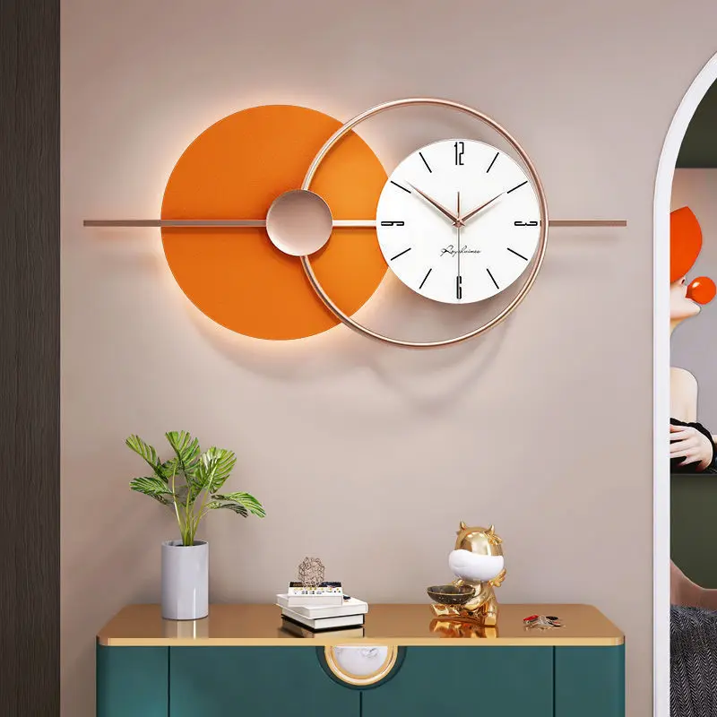 

Classic European Girls Wall Clock Living Room Design Long Minimalist No Sound Wall Clock Oversized Modern Reloj De Pared Clocks