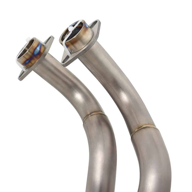 Slip-On For Yamaha YZF R7 MT07 FZ07 MT-07 MT 07 2021 2022 2023 Motorcycle Exhaust System Escape Titanium Alloy Front Link Pipe