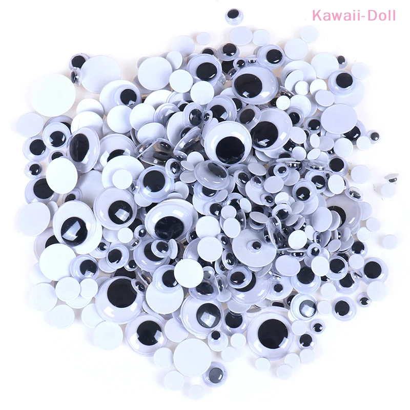 

[DO]1Bag Self-adhesive Mixed Eyes For Toys Doll Googly Wiggly Eyes DIY Accessories[DO]