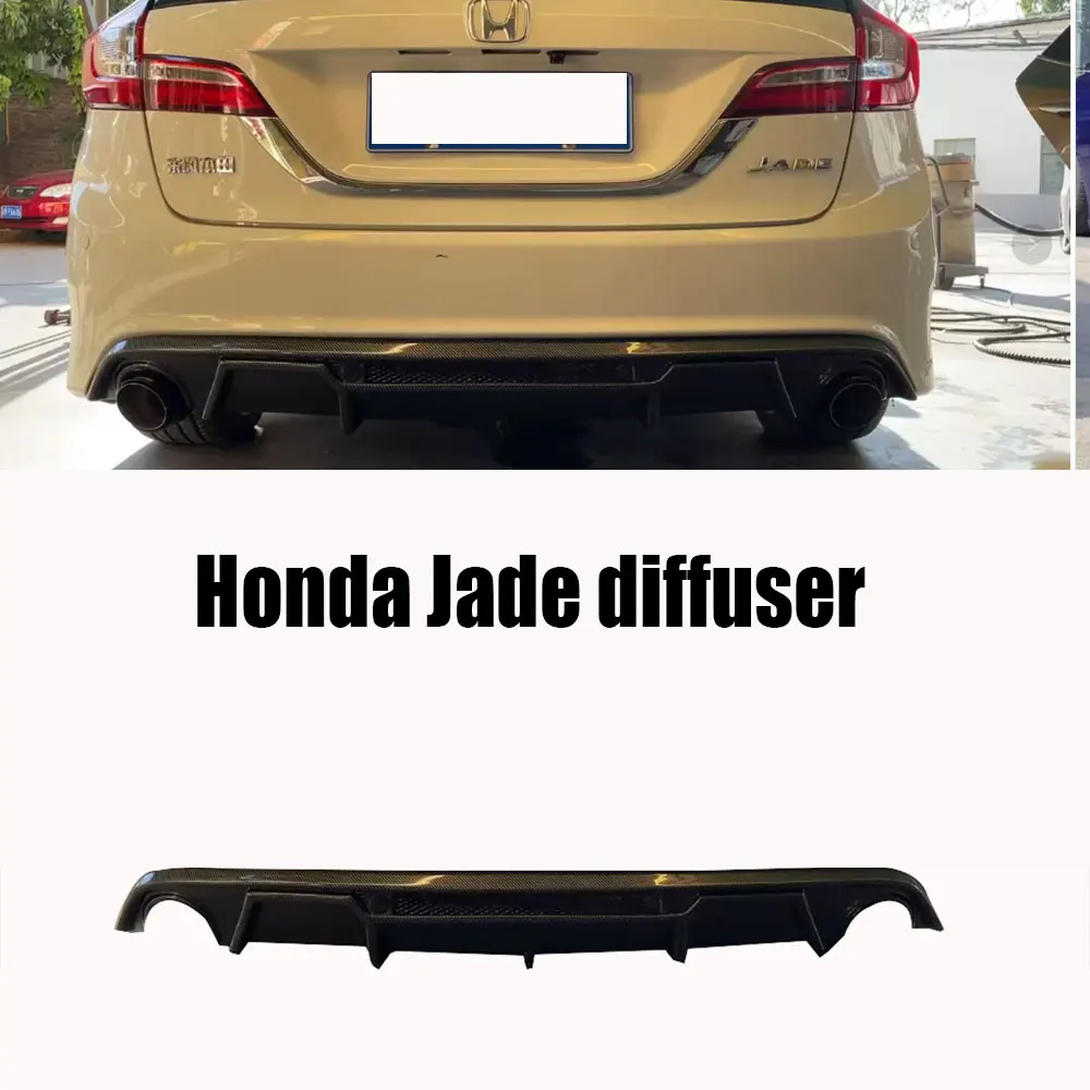 Front Lip Rear Lip Side Skirts For Honda Jade Body Kit ABS Material Diffuser Bumper Car Accessories Parts Black Carbon