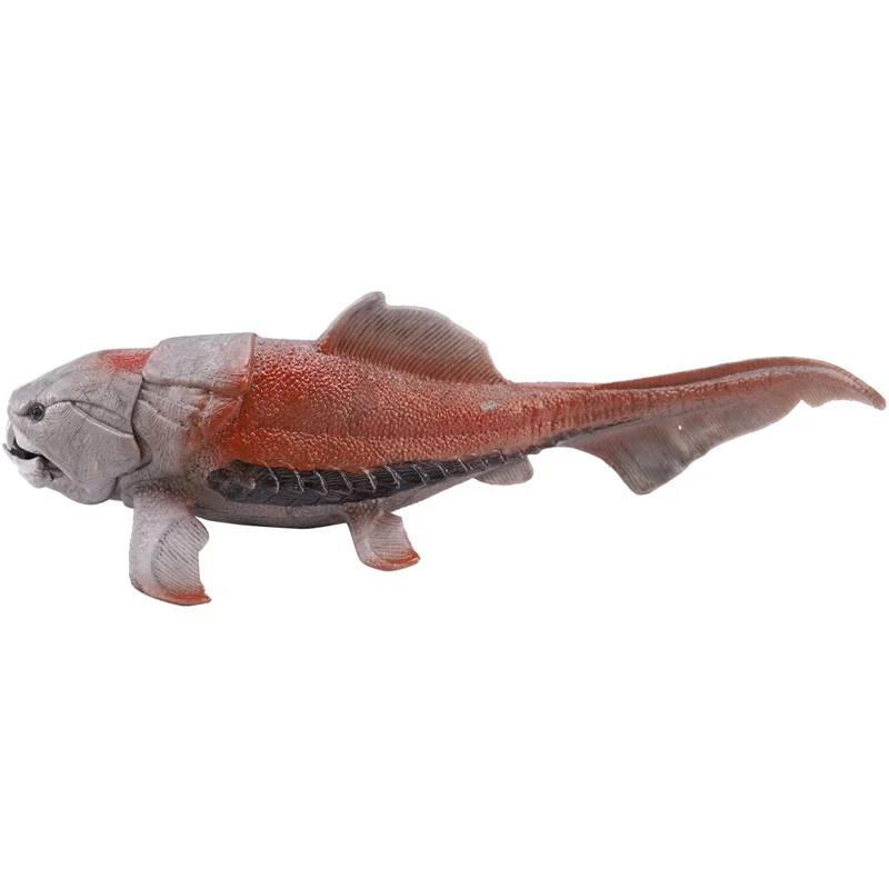 2 uds 20Cm dinosaurios modelo Dunkleosteus dinosaurio pez decoración modelo de figura de acción