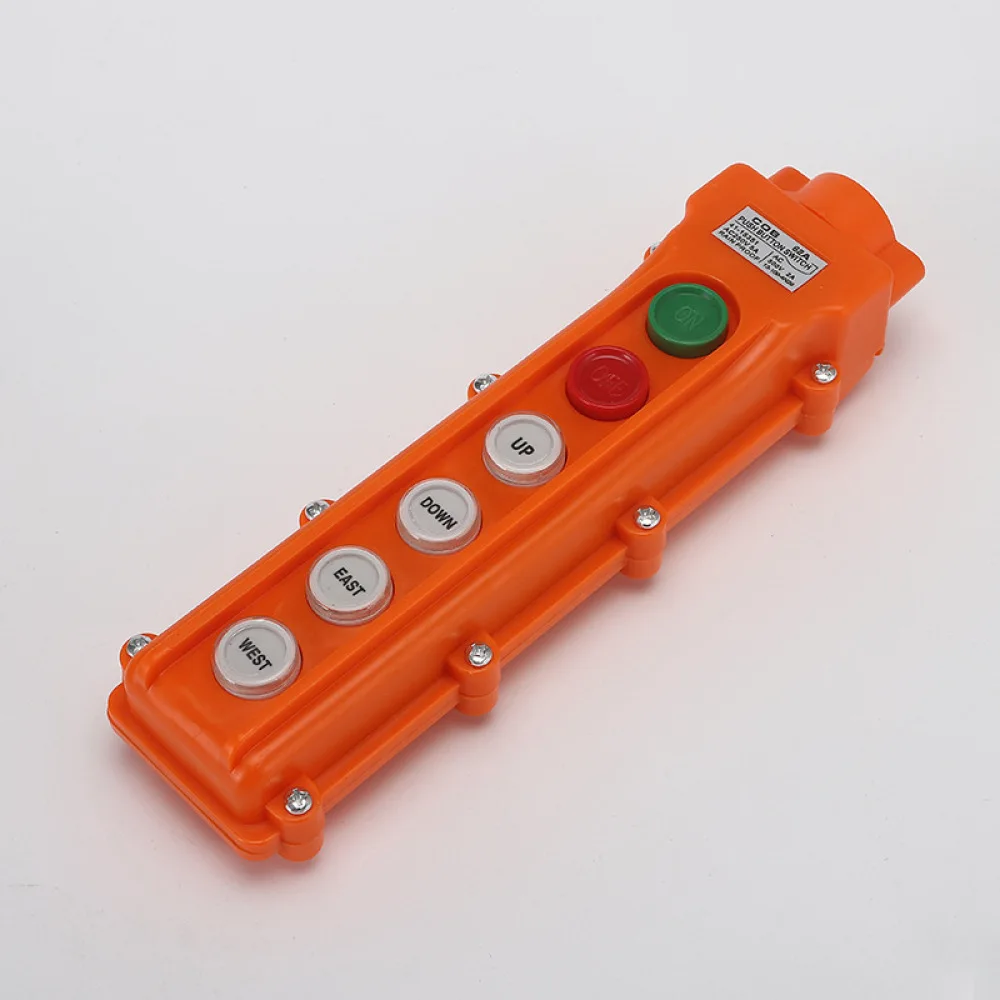 Rainproof Pendant Push Button Switch COB 61A Industrial Crane Hoist Controller Lifting Equipment Electric Handle Device