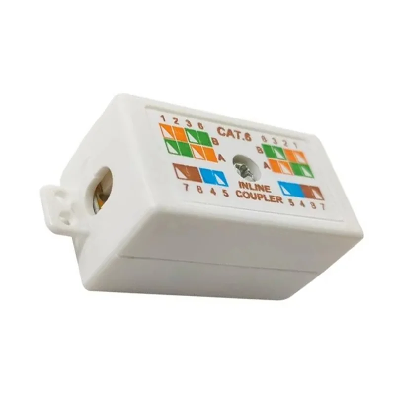 B04C-Cat6 Junction Box Unshielded Down Type Coupler For Ethernet Networking Cable Connection