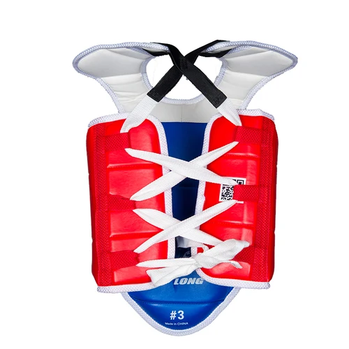 Imagen 2 del producto Armadura de Taekwondo, Kit protector Sanda de entrenamiento de lucha de doble color, ambos lados, puede usar, Kit protector de Taekwondo WTF Kickboxing