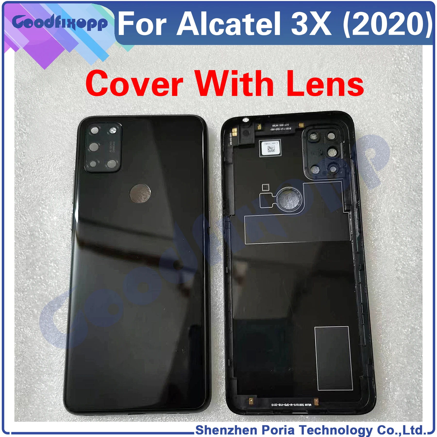 For Alcatel 3X (2020) 5061 Battery Back Cover Rear Case Cover For Alcatel 3X 2020 5061U 5061K_EEA 5061K 5061U_EEA Rear Lid