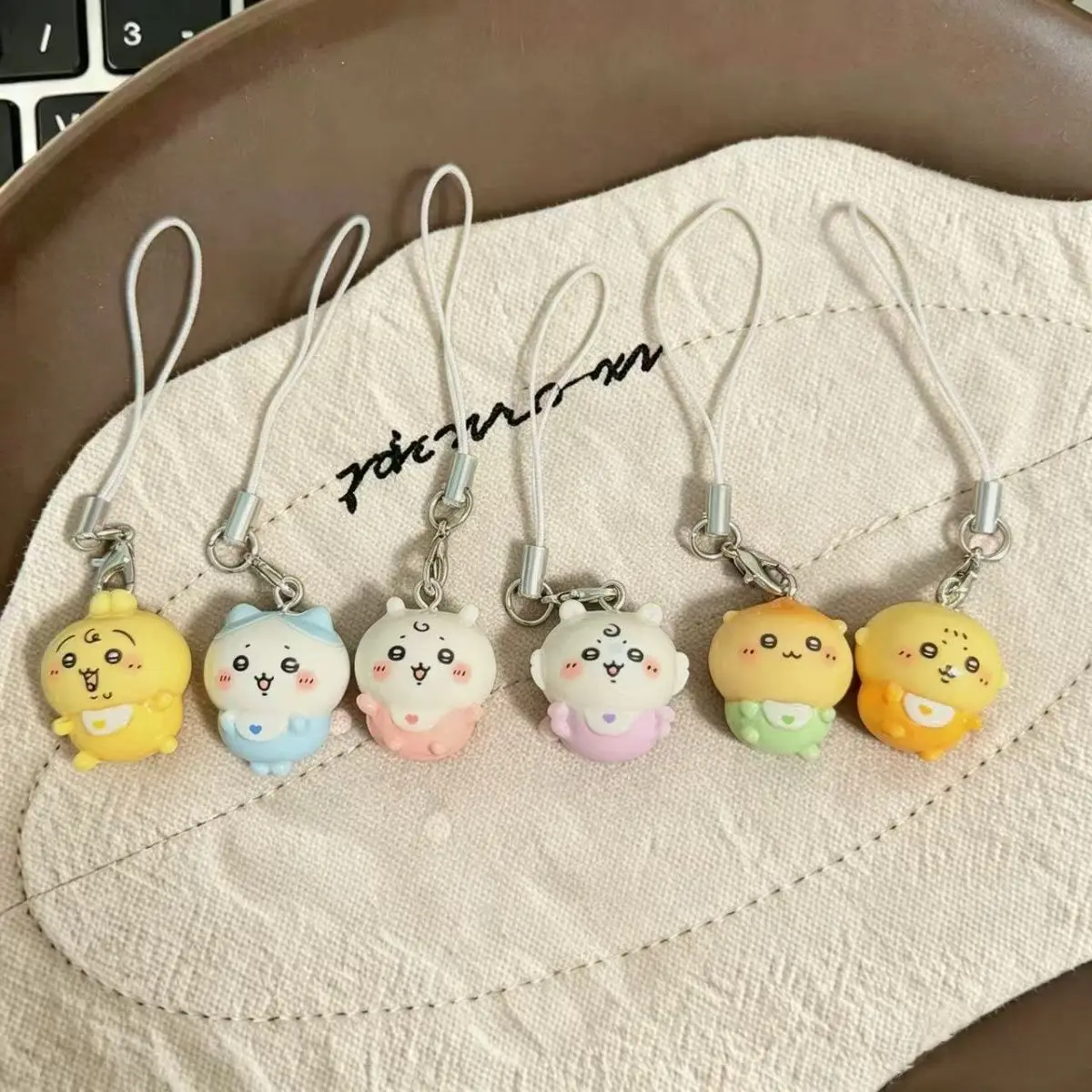 Chaveiro de Resina Hachiware Momonga, Pingente para Celular, Charmoso, Multi-Design, Presente para Meninas, Mini Pingente de Desenho Animado