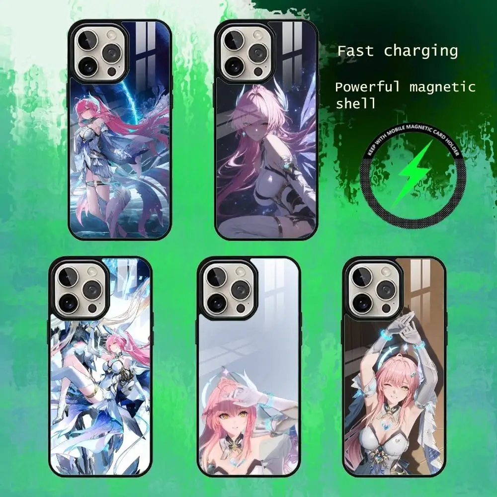 

Aemeath WuWa Phone Case For iPhone17,16,15,14,13 Plus,Pro Max Magnetic For Magsafe Wireless Charging