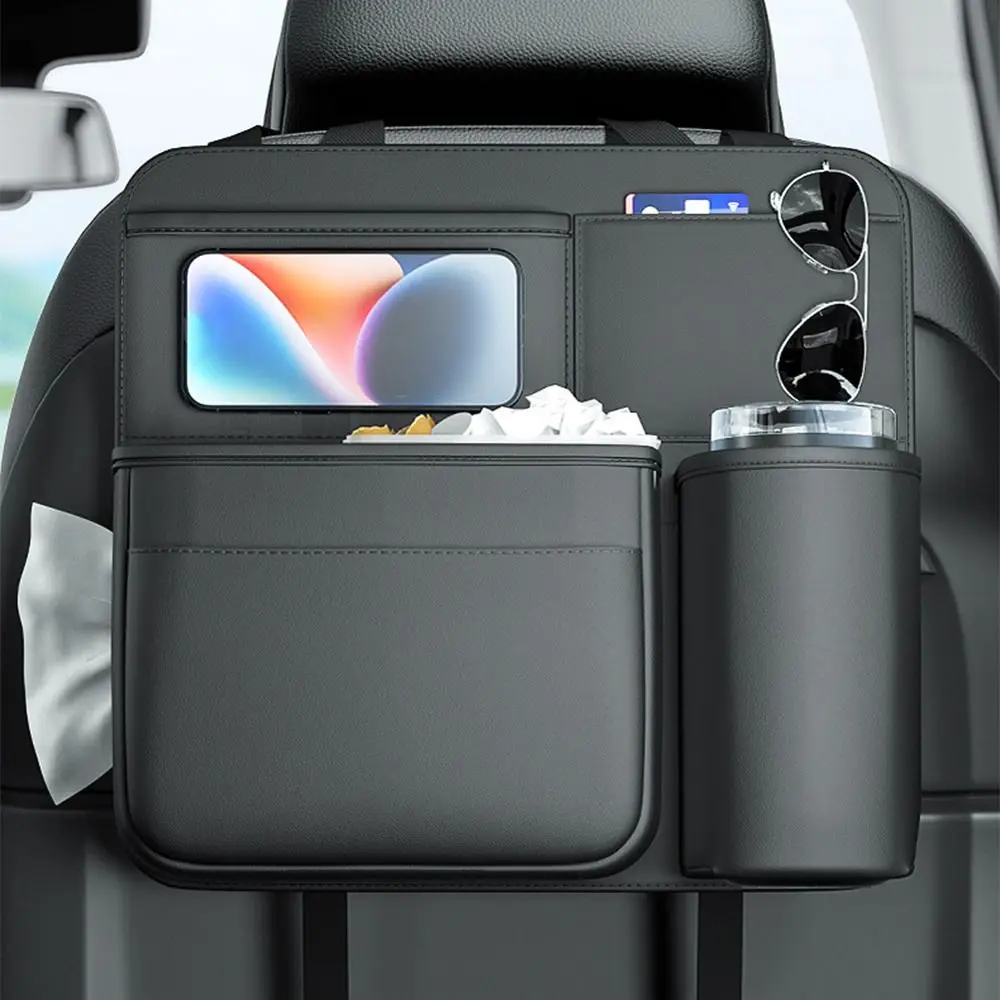 

Creative Car Seat Back Storage Bag Household Universal Vehicle Organizer Leakproof Removable Vehicle Trash Bin
