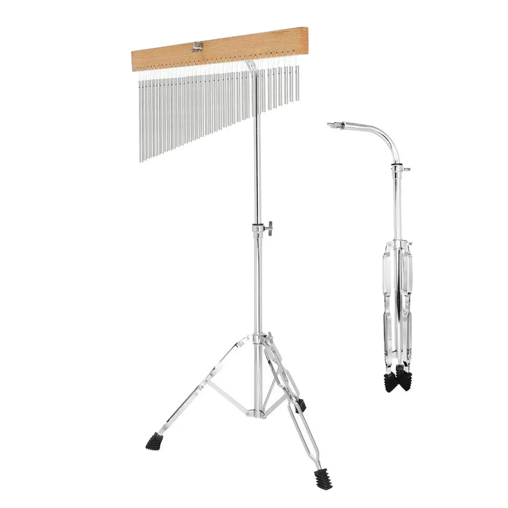 Aluminum 36- Single-row Classic Bar Chimes with Tripod Stand,