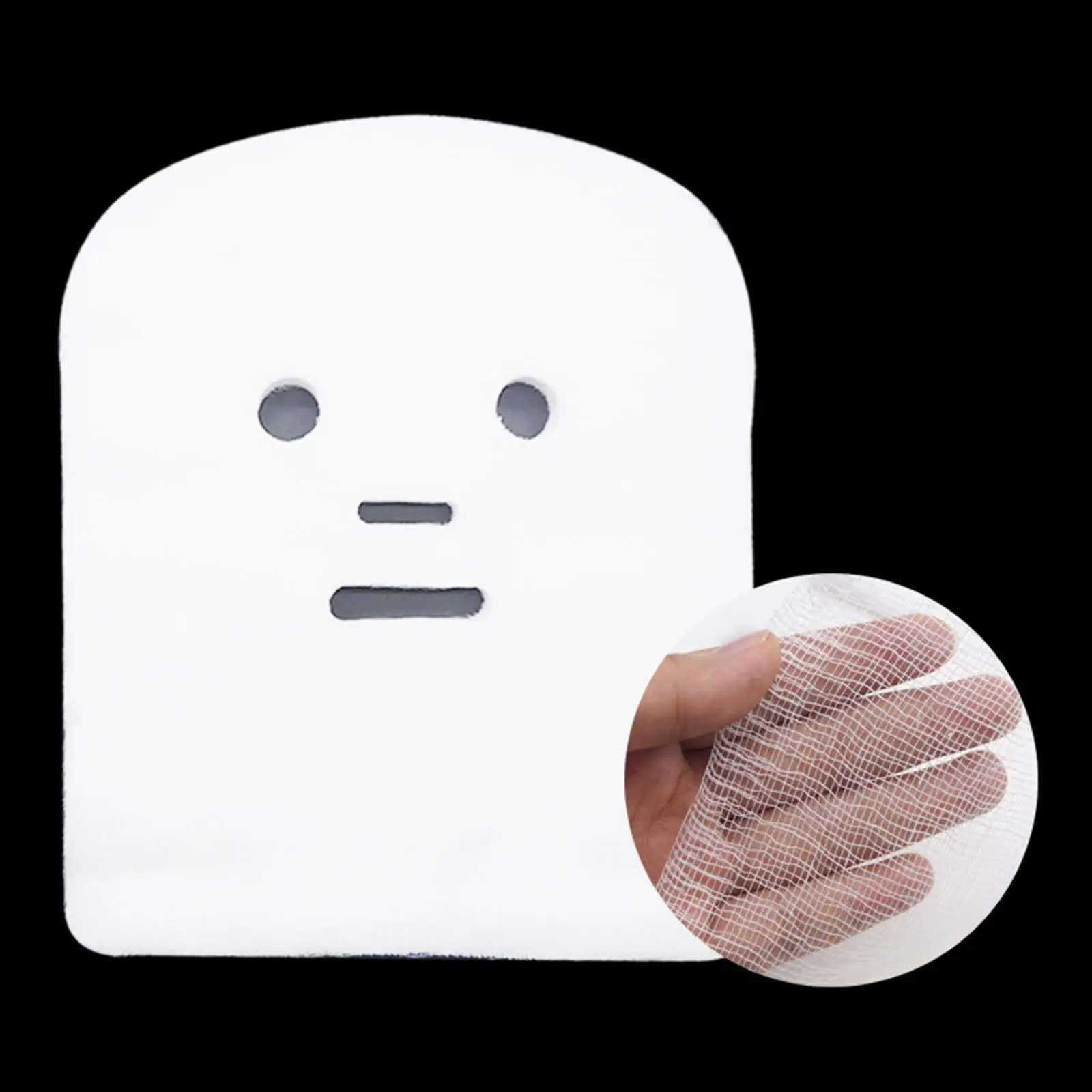 100Pcs Gauze Mask Face Pads White Net Soft Cotton Face Cover for Adults Spas Style A