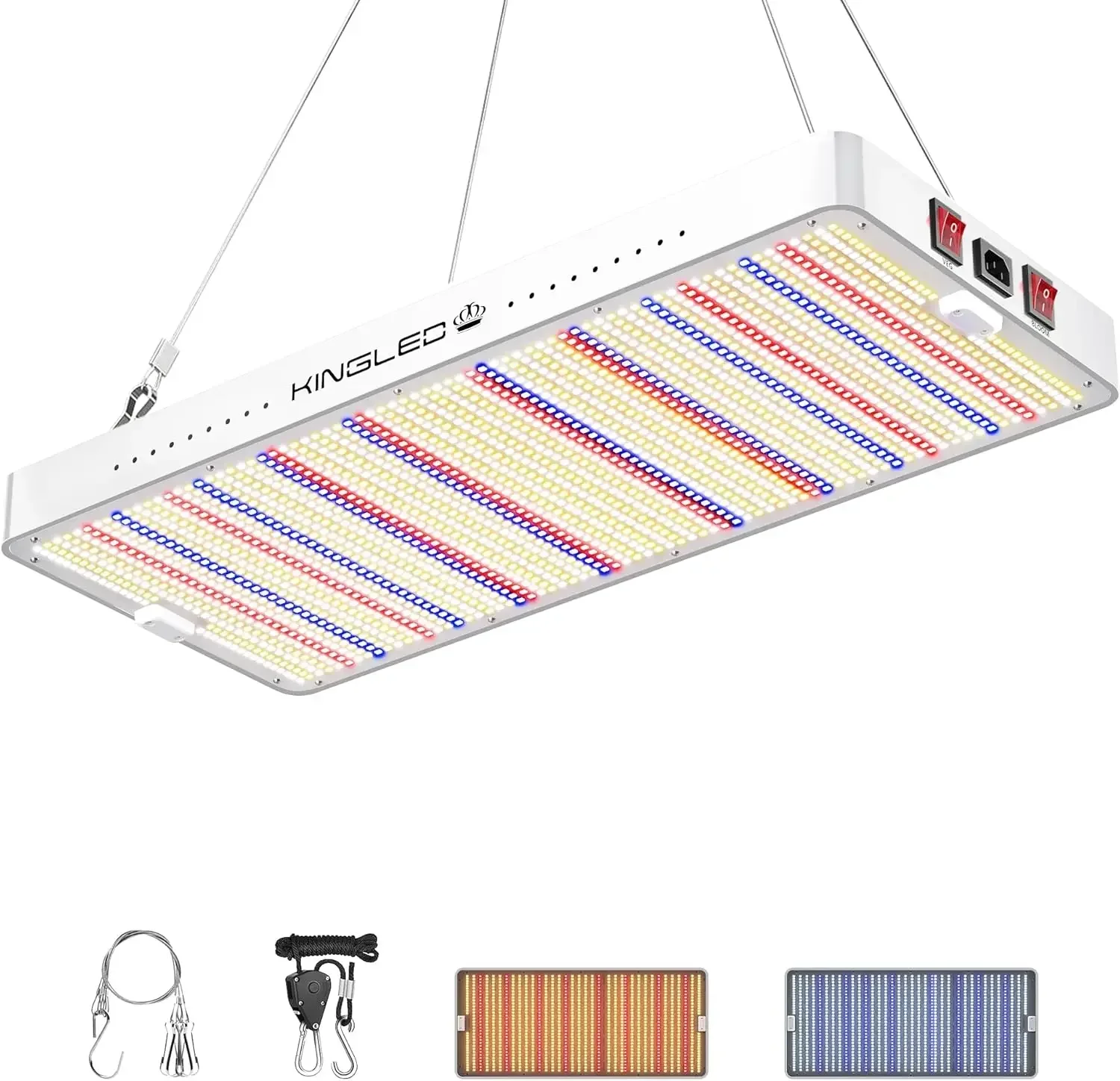 

KINGLED KP4000 LED Grow Lights with Yield LEDs 5x5ft Coverage Full Spectrum Grow Lights for Indoor Hydroponic Plants Greenhouse