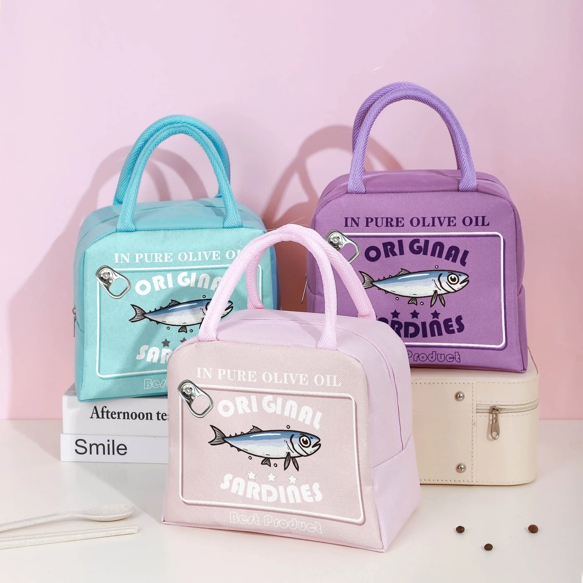 Creative Sardine Style Bento Bag - Portable Cute Lunch Bag