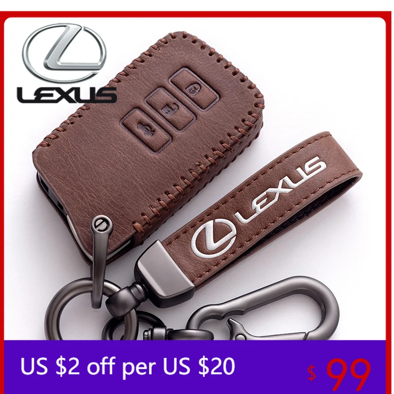 

Кожаный чехол-накладка для автомобильного ключа-пульта с декоративными элементами для Lexus NX 200 NX300H RX 350 450H ES 350 ES 300h