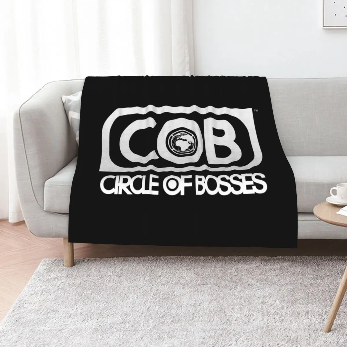 

Circle of Bosses Throw Blanket Flannel Retros Summer Beddings Luxury St Blankets