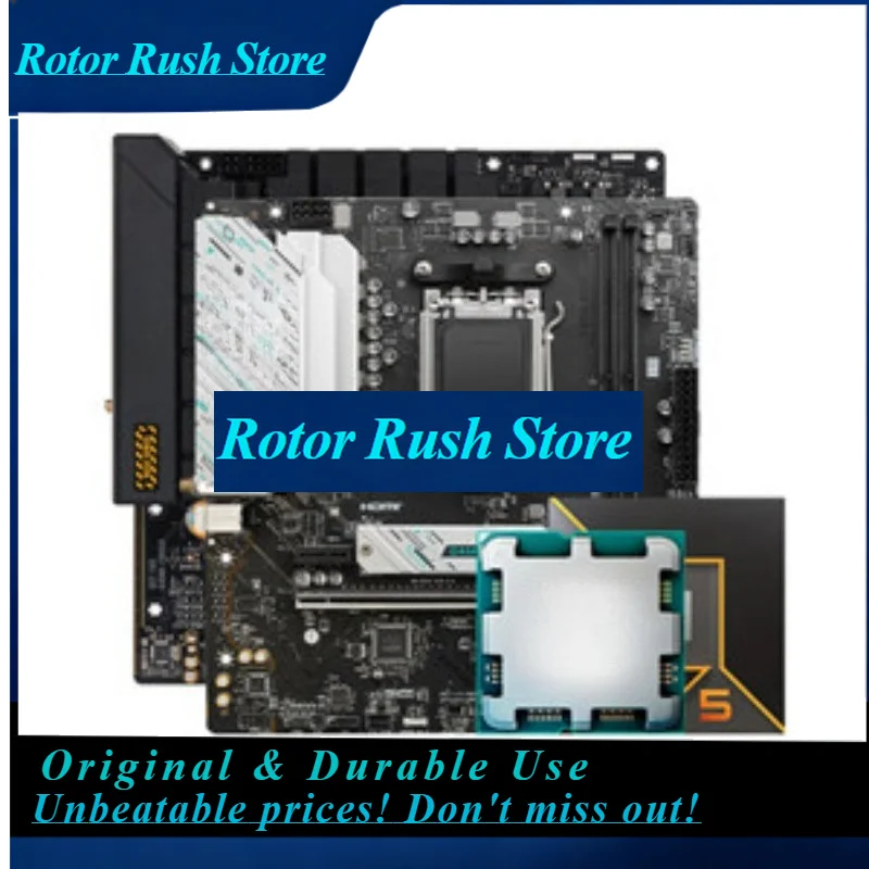RoRuSFor R5 7500F/9600X/7600X Loose Chip Set With B650M Main Board CPU Set