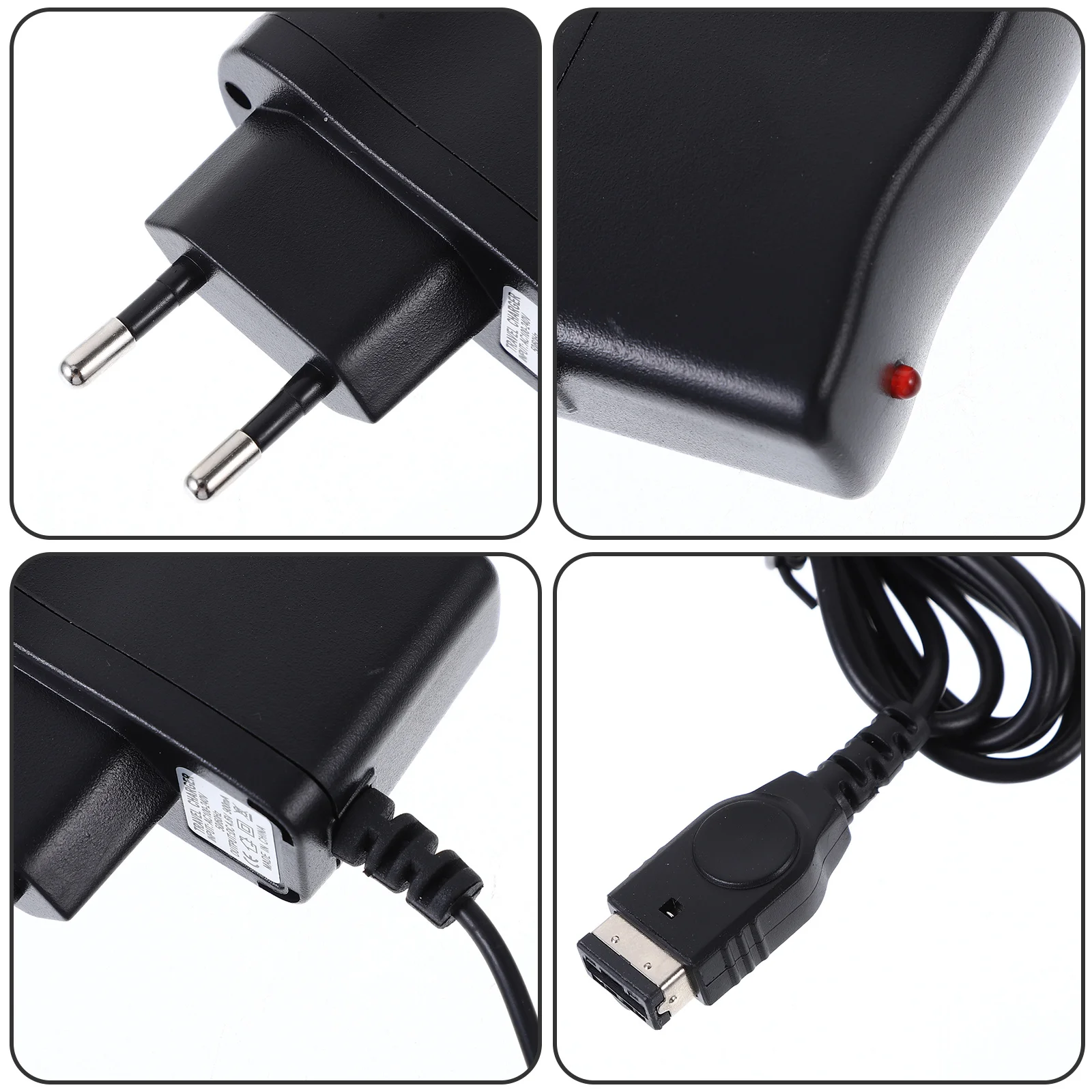 High Adapter For Gameboy Advance Compact Travel Home Office Use Black Color Plug Play Portable