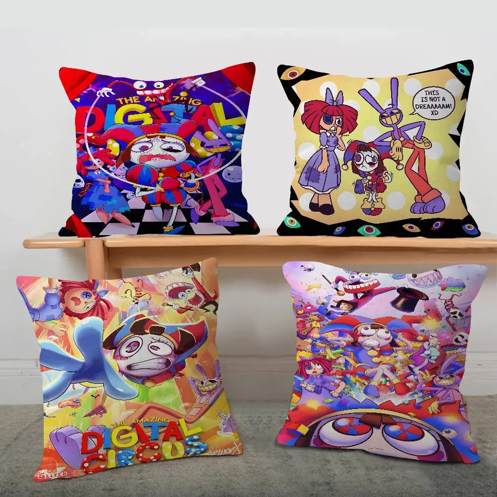 Anime The Amazing Digital Circus Personalized picture text home decorative pillows Household Gifts 45x45cm