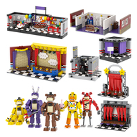 MOC WM2612 Bear Stage Bricks Horror Game Figure Compatible WM6170 Building Blocks Toys For Children Friends Birthday Gift Animal
