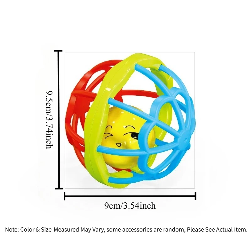 لعبة أطفال تنموية سهلة الإمساك، لعبة خشخيشة حسية للرضع، عضاضة تعليمية من مونتيسوري لحديثي الولادة #2