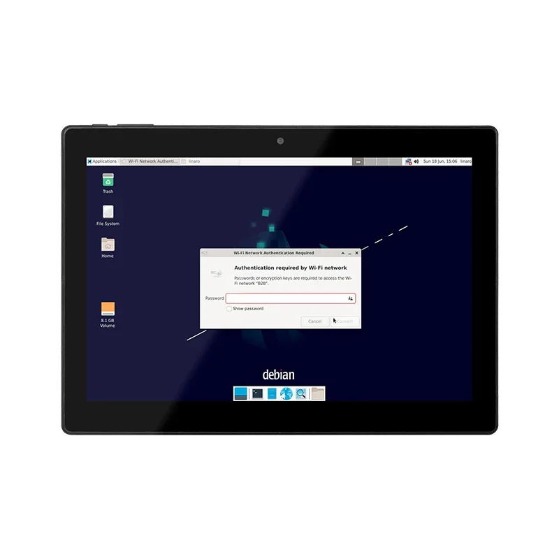 Portworld 10 Inch Ubuntu Tablet with RK3568 Rockchip Linux Os Touch Control Panel Linux Based Display