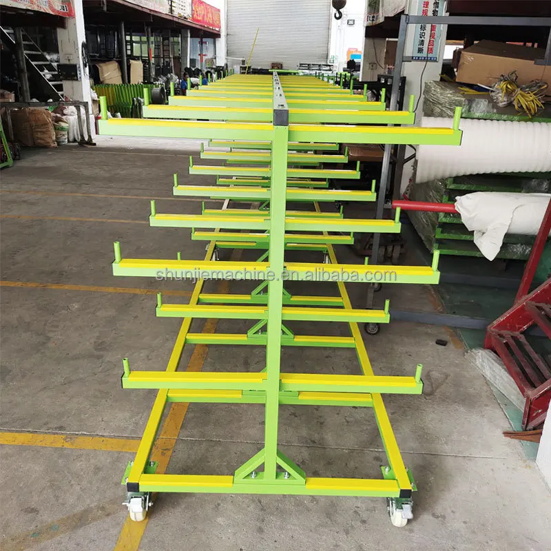 

1000kg Load Capacity Material Cantilever Trolley With 6 Wheel Suitable For Factory And Logistics Warehouse Transportation