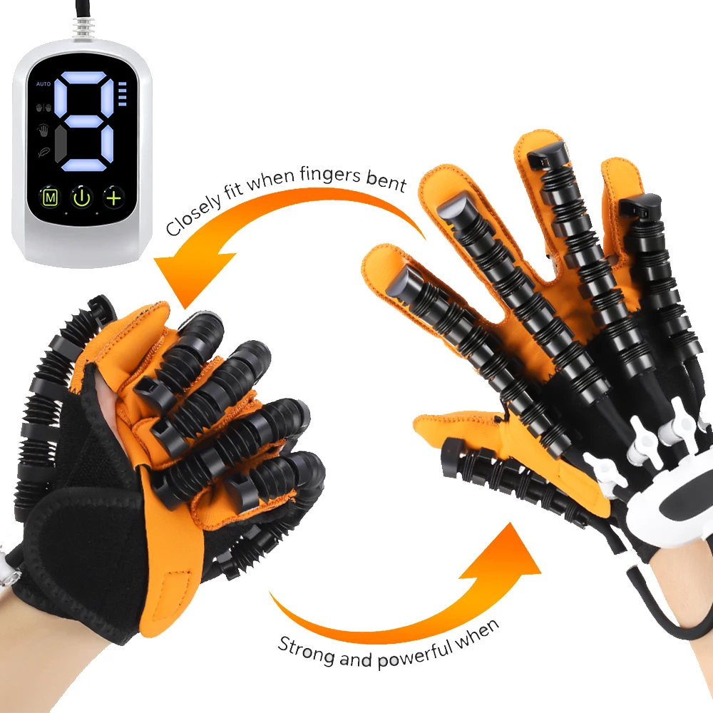 

Реабилитационная роботизированная перчатка: перезаряжаемая перчатка для восстановления функций кисти после инсульта, тренажер для пальцев при гемиплегии, для домашнего использования