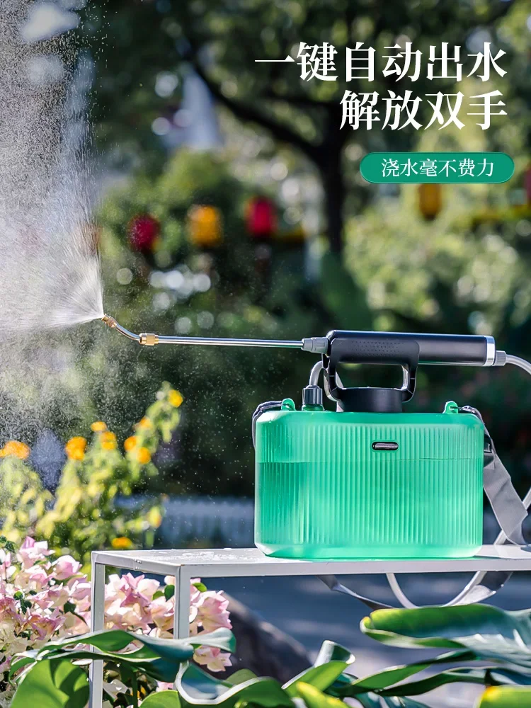 5L electric watering can sprayer watering can watering flower artifact household disinfection spray gun portable charging.