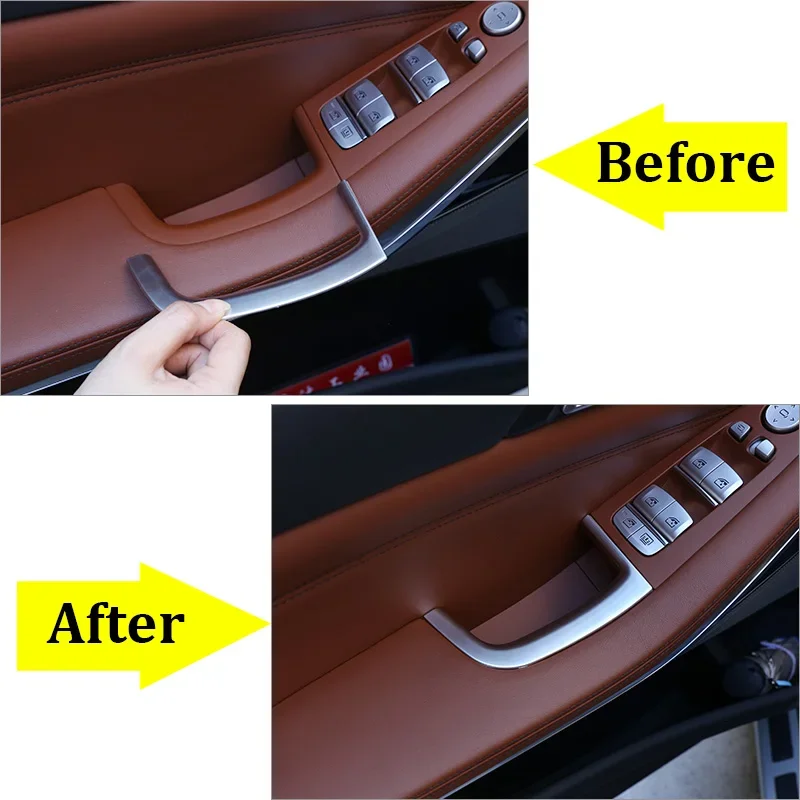 For 2019-2022 BMW X5 G05 X7 G07 ABS Carbon Fiber Car Styling Car Door Storage Box Decorative Frame Car Exterior Accessories LHD