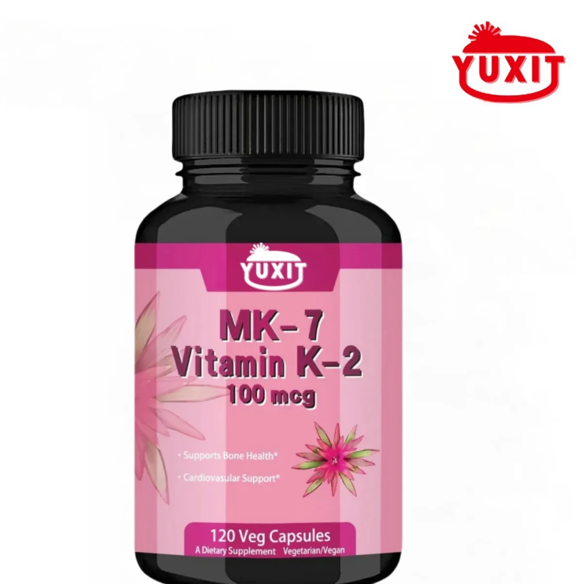 

YUXIT Natural Vitamin K2 MK-7 with MenaQ2100mcg Vitamin K2 Supplement Supports Bone Health