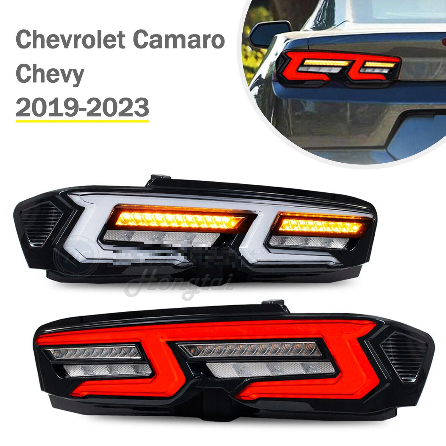 

LED Taillight assembly for 2019 2020-2023 Chevrolet Camaro Accessories Tail Lights Lamp Rear LED Light Taillights brake light