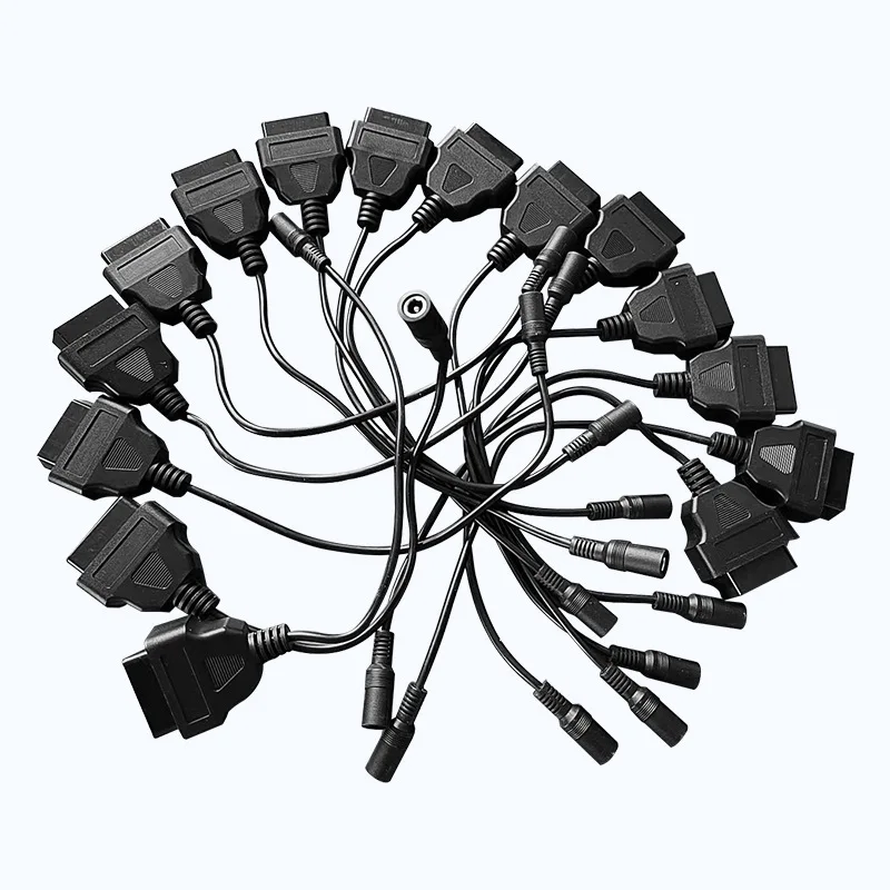 Obd2 أنثى إلى 5521 أنثى تيار مستمر كابل محول الطاقة 0.2 متر موصل الماسح الضوئي التشخيصي للسيارات #2