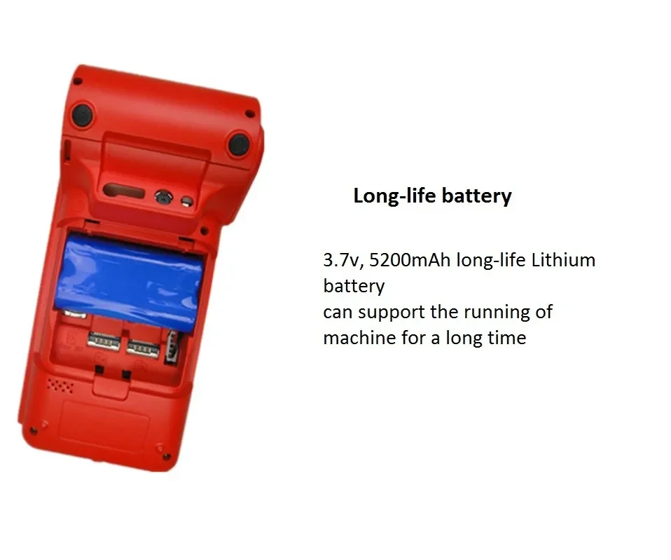 Versatile Portable Android POS Terminal Perfect For Food Delivery Hotels Taxis And More!