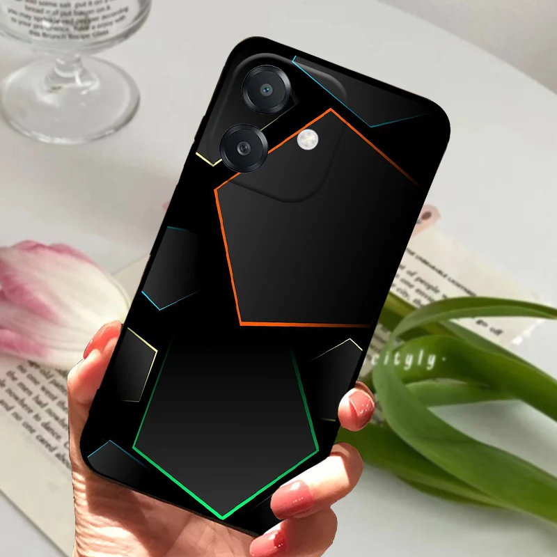 For Oppo A3 4G Case OppoA3 Black Matte Phone Protective Cover For Oppo A40 4G Shockproof Silicone Soft TPU Coque Funda Capa