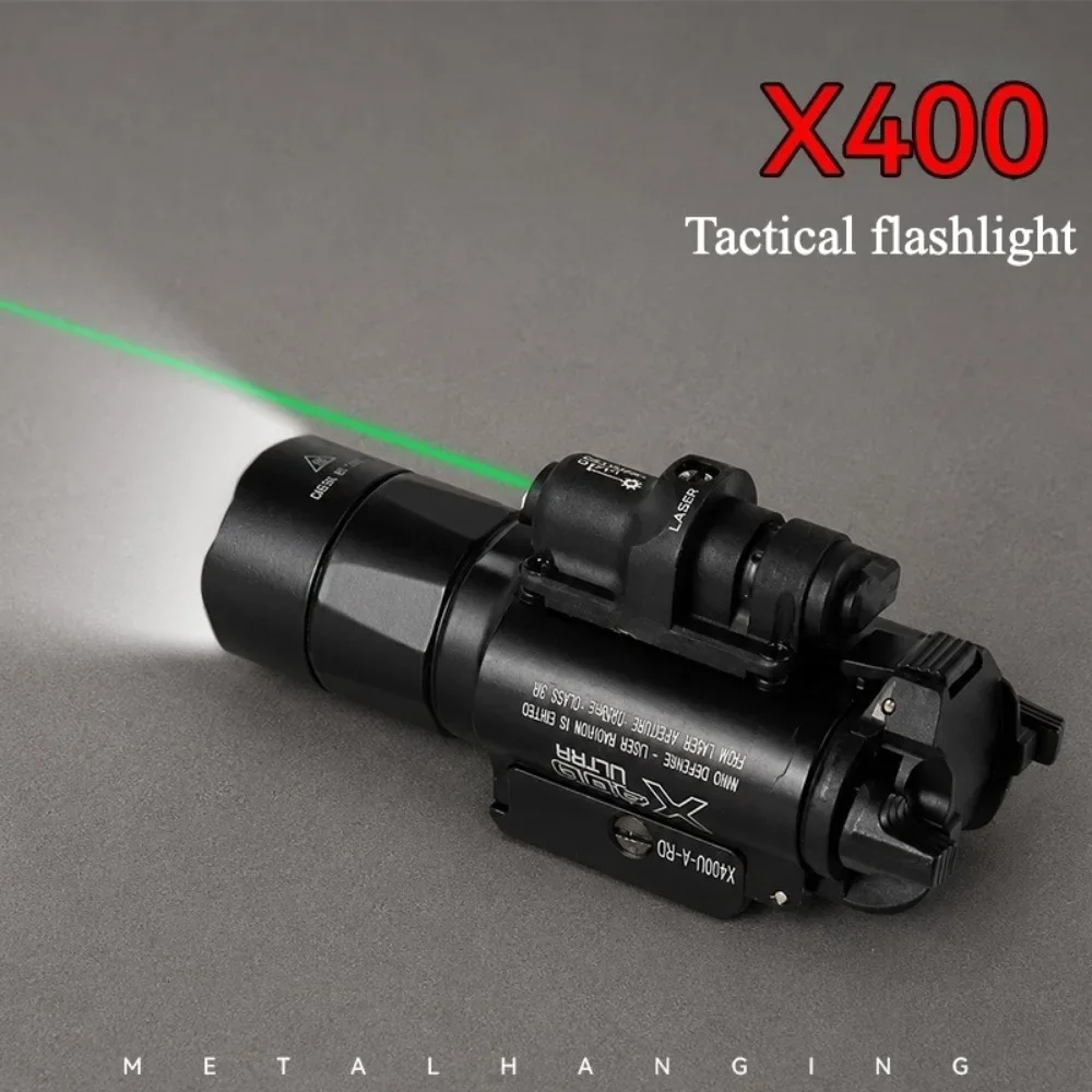 X400/X300 Taktische Taschenlampe Combo Rot-Grün-Punkt 1000 Lumen LED-Visierlicht für Picatinny-Schiene, Airsoft & Jagd – Detail 8