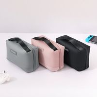 Waterproof Storage Bag Travel Accessories PU Electronics Organizer Pouch Portable Wear-resisting Travel Tech Organizer Bag