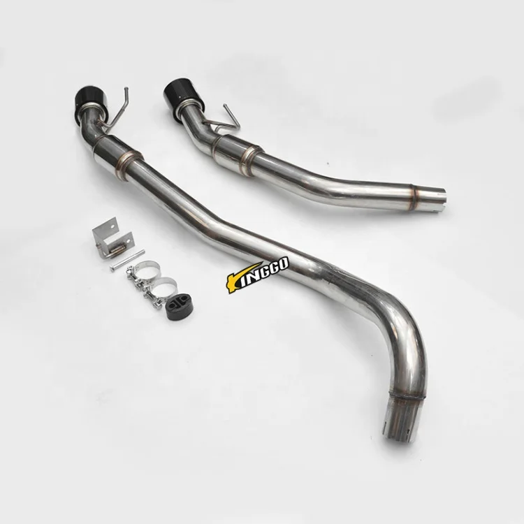 Car Exhaust System Sound Dual Carbon Tail Muffler Catback Exhaust For NEXT GEN RANGER RAPTOR 2022+