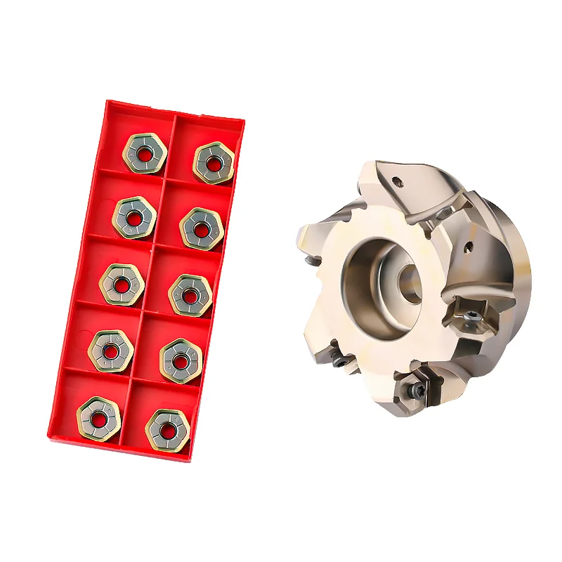NC45HX0906 Face Milling Cutter Head 45 Degree Fast Feed Milling Cutter Disc For Insert HNMU0906 Double Sided 12 Flutes CNC Tool