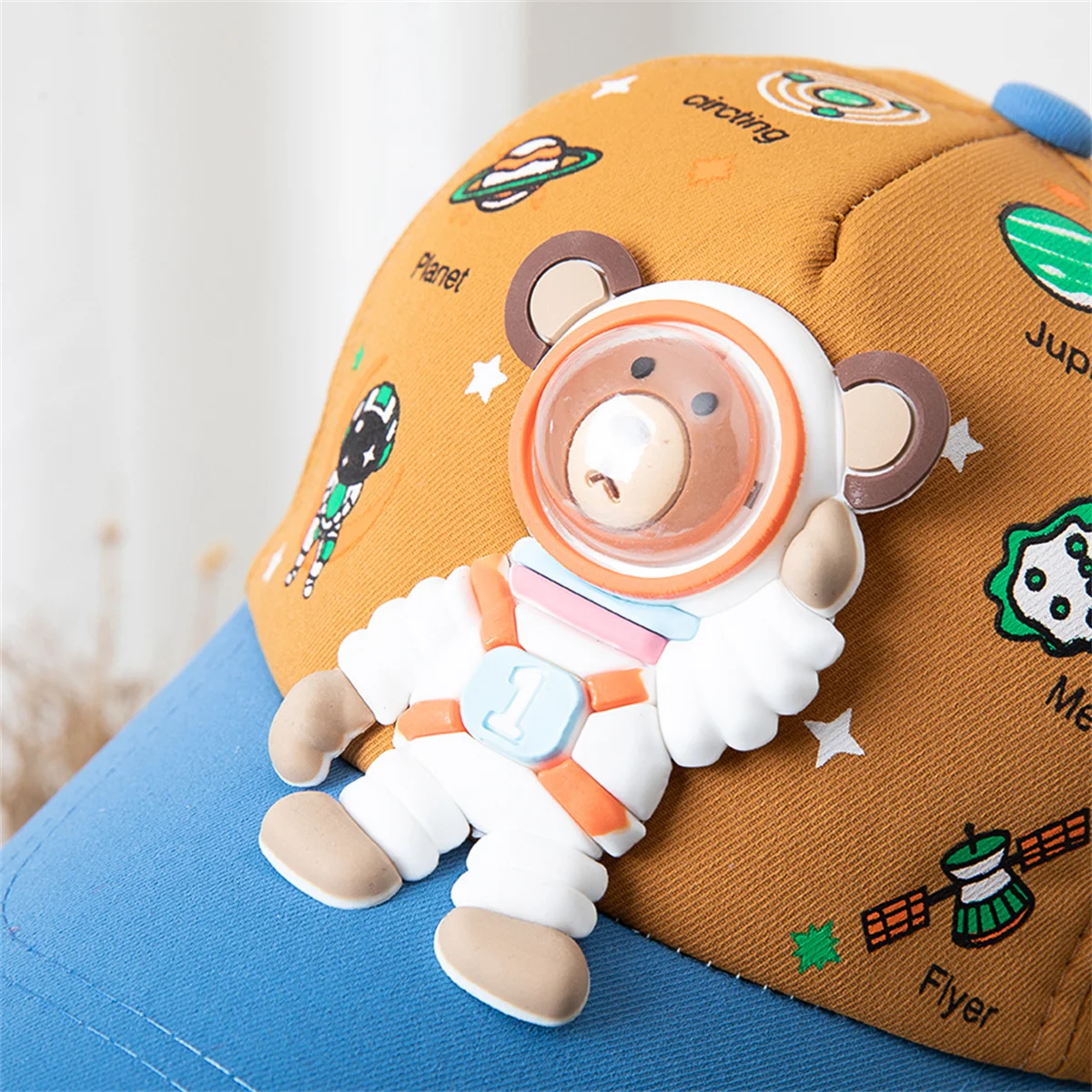 1pcs kids Fashion Baseball Caps For Cartoon cute Bear Retro Hip Hop Hat Unisex Street Adjustable Sun Visor Cap