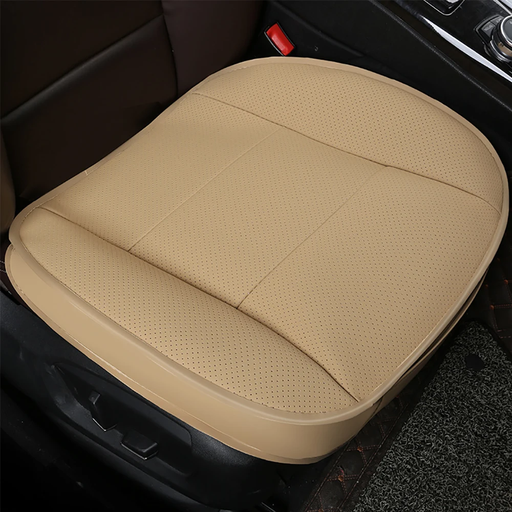 Universal Car Cushion PU Leather Car Seat Protector Cushion Four Seasons Universal Cushion Breathable Non-slip Seat Cushion