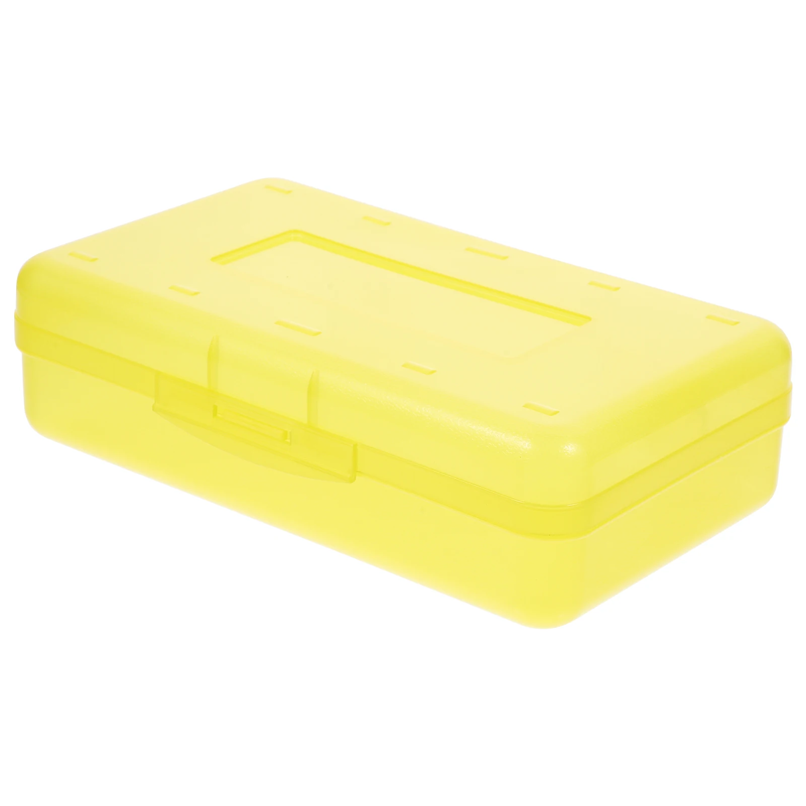 

Blue Capacity Crayon Holder Box Clear Hard Pencil Case School Supplies Plastic Pencil Case Desk Organizer