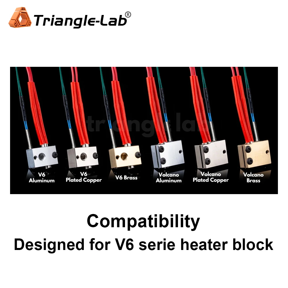 Trianglelab Enhanced Edition PT100 PRO Temperature Sensor for high temperature for V6 HOTEND Heat block 3D Printer
