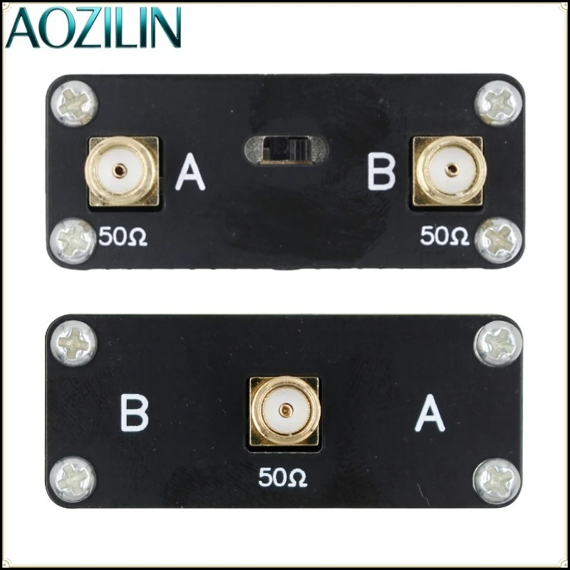 AOZILIN 10W 2‑Way Manual RF SPDT Switch DC‑500MHz,Antenna Switch for Ham Radio SDR Antenna Switching RF Experiment